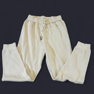 Altar'd State Textured Cream Pants